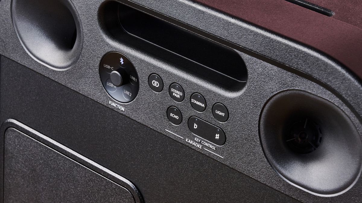 Buttons on the reverse side of the Sony ULT Tower 7