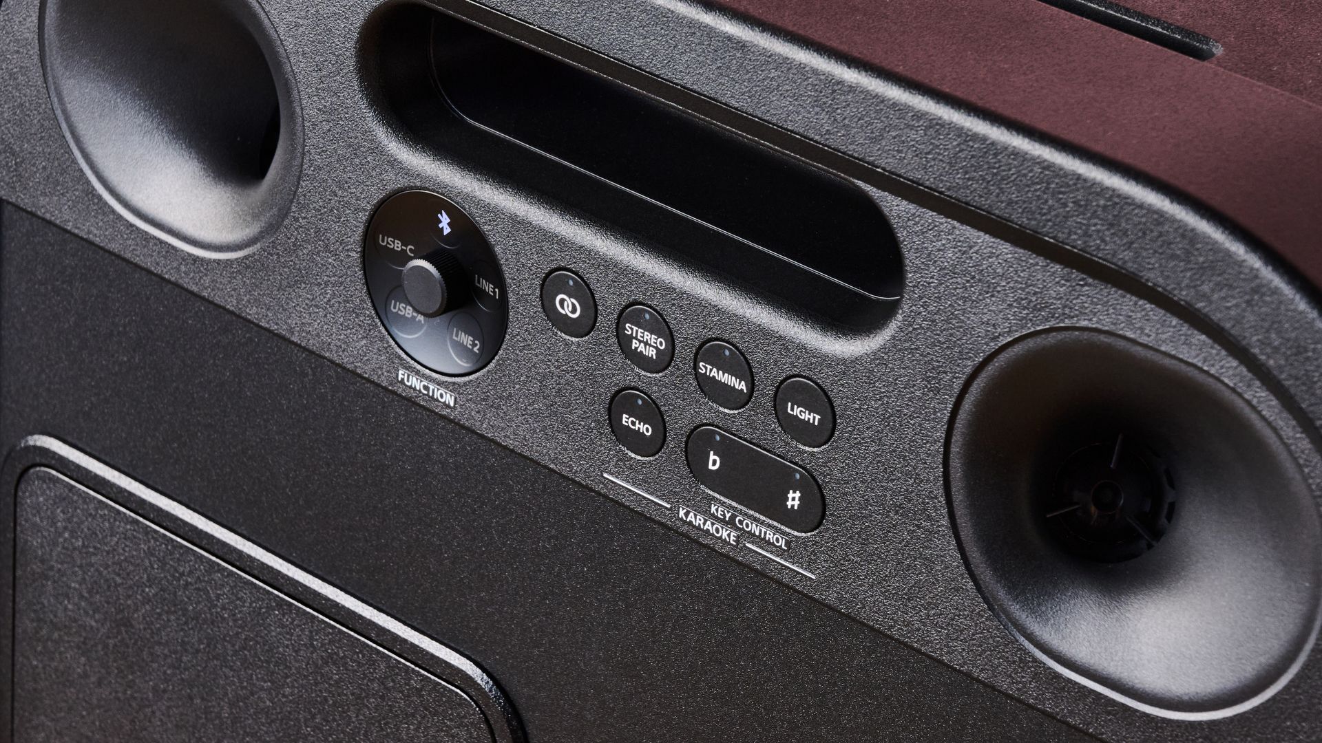 Buttons on the reverse side of the Sony ULT Tower 7