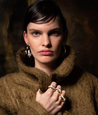 woman wearing jewellery by Alexis Bittar