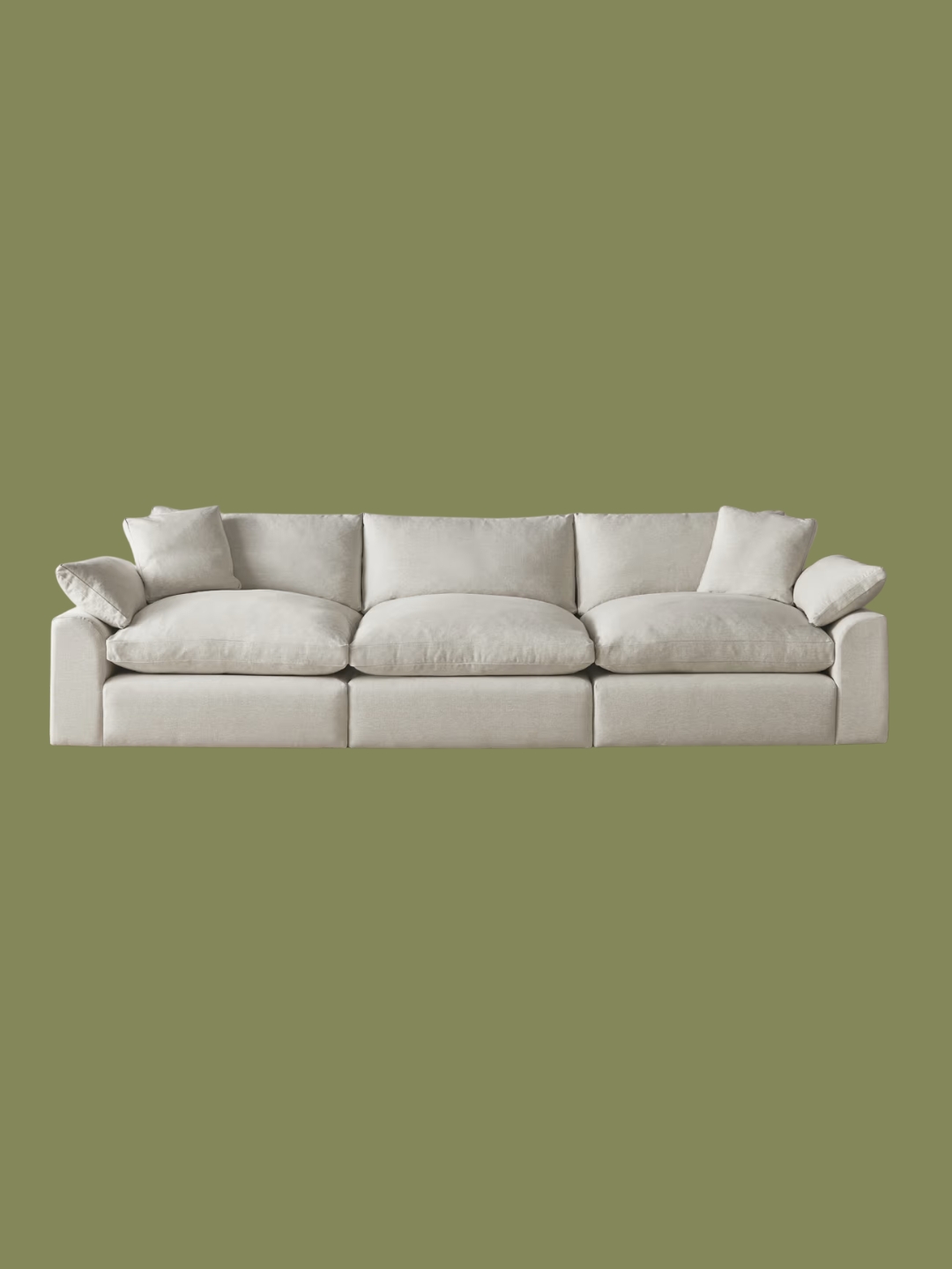 Loaf, Cuddlemuffin Modular Sofa - Large - Linen - Whipped Cream