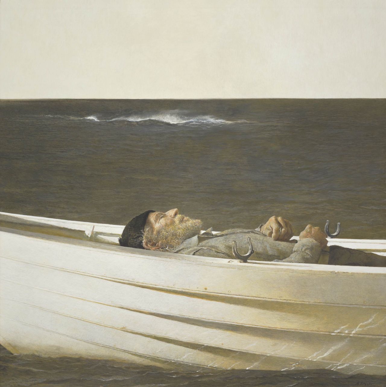 Adrift, 1982 Andrew Wyeth, tempera on panel.