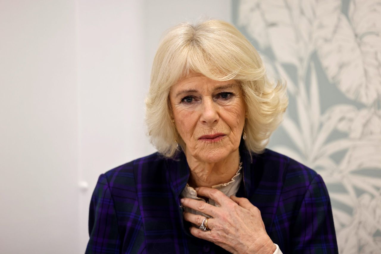 Camilla, Duchess of Cornwall during a visit at the clinic Paddington Haven