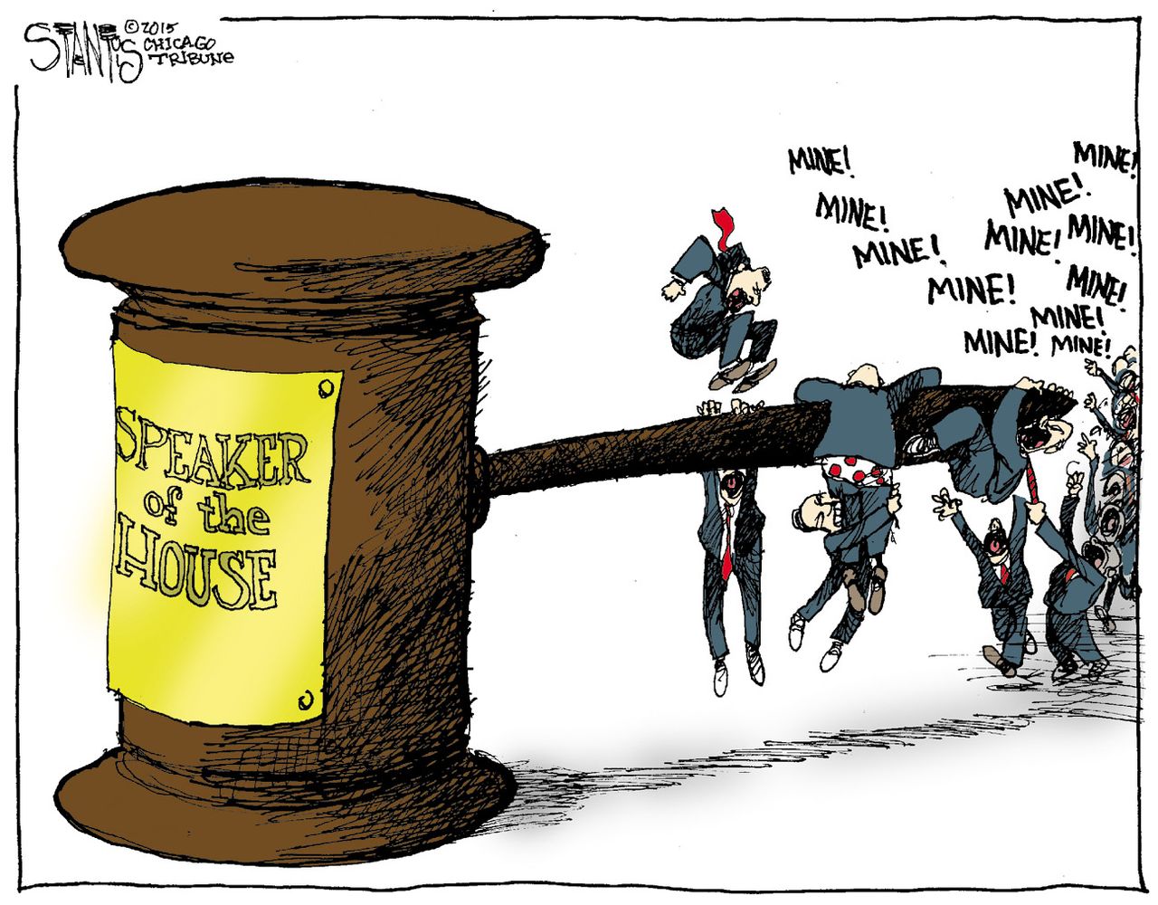 Editorial cartoon U.S. GOP House Speaker