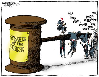 Editorial cartoon U.S. GOP House Speaker