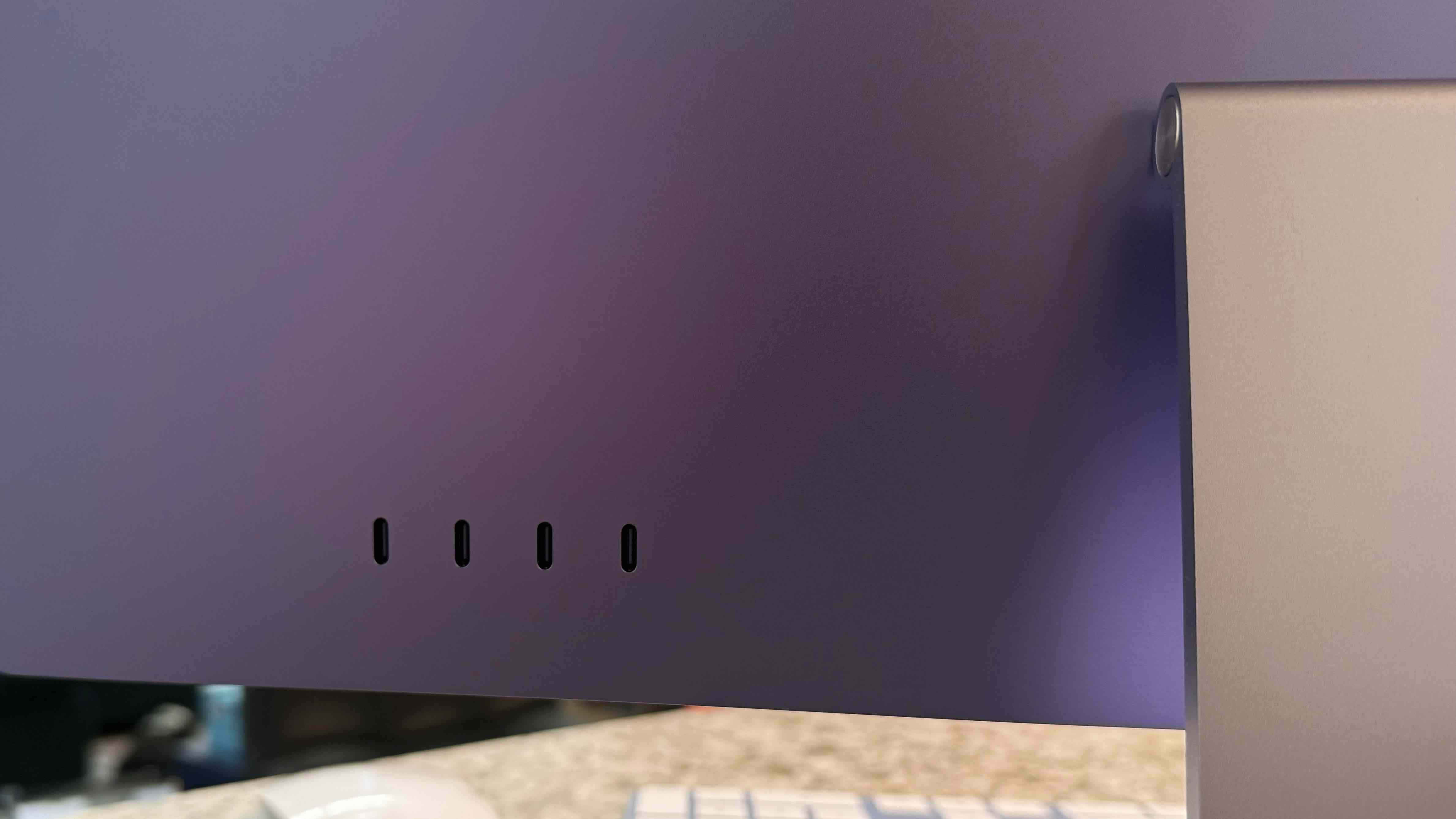 Apple's 24-inch iMac M4 in Purple.