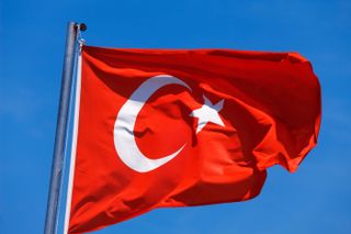 The flag of Turkey