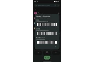 IMEI number found through dialer pad on Android 13
