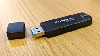 A Kingston USB drive