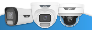 The Uniview UNV OwlView Series surveillance cameras. 