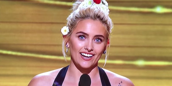 Paris Jackson presenting at the Grammys 2017