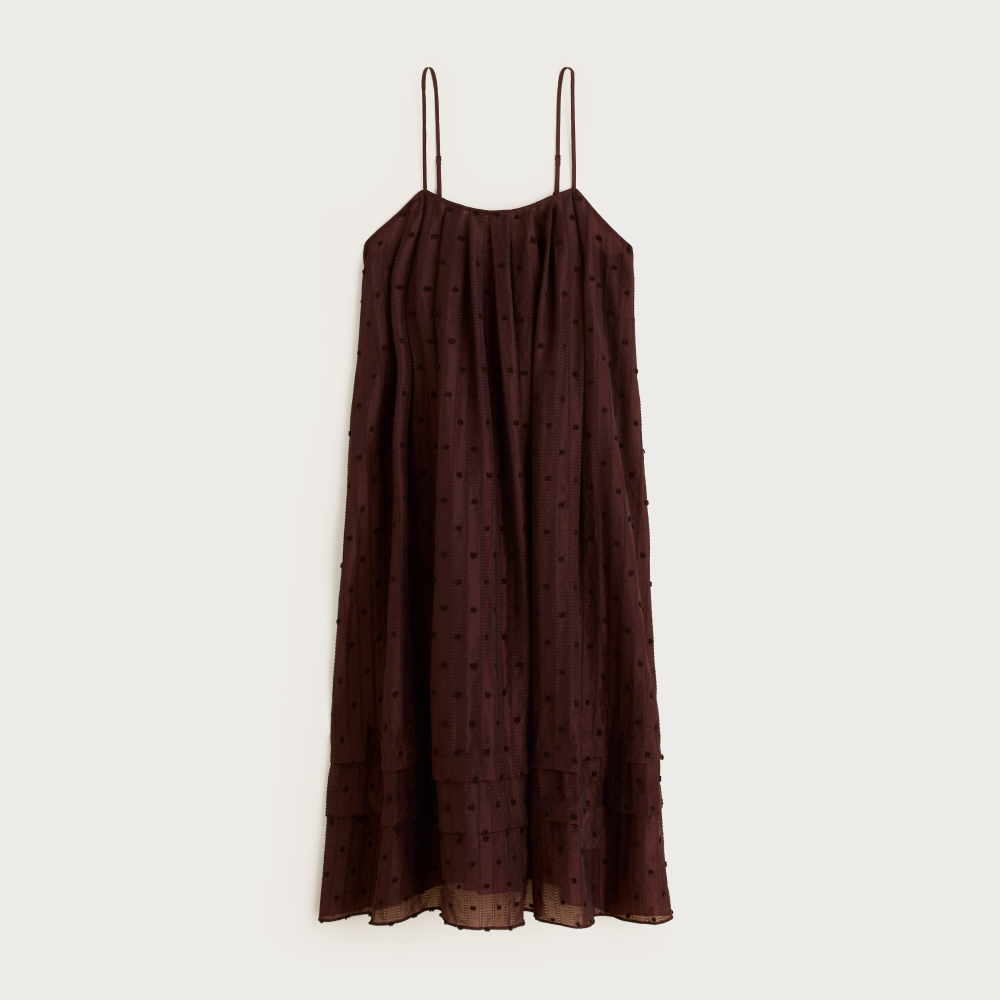 Shift Midi Dress in Textured Dot