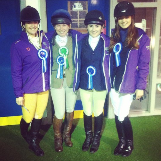 The B team l-r: Millie Seger-Benard, Hana Prosser, Maddie Rushforth, Laura Korthauer