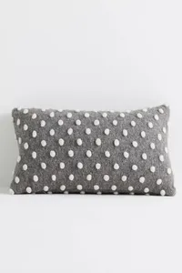 Anthropologie Woven Wool Dotted Throw Pillow