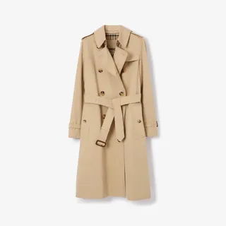 Long Kensington Heritage Trench Coat in Honey - Women | Burberry® Official