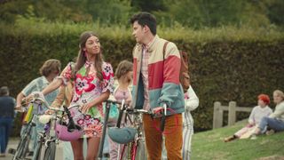 Mimi Keene and Asa Butterfield in Sex Education