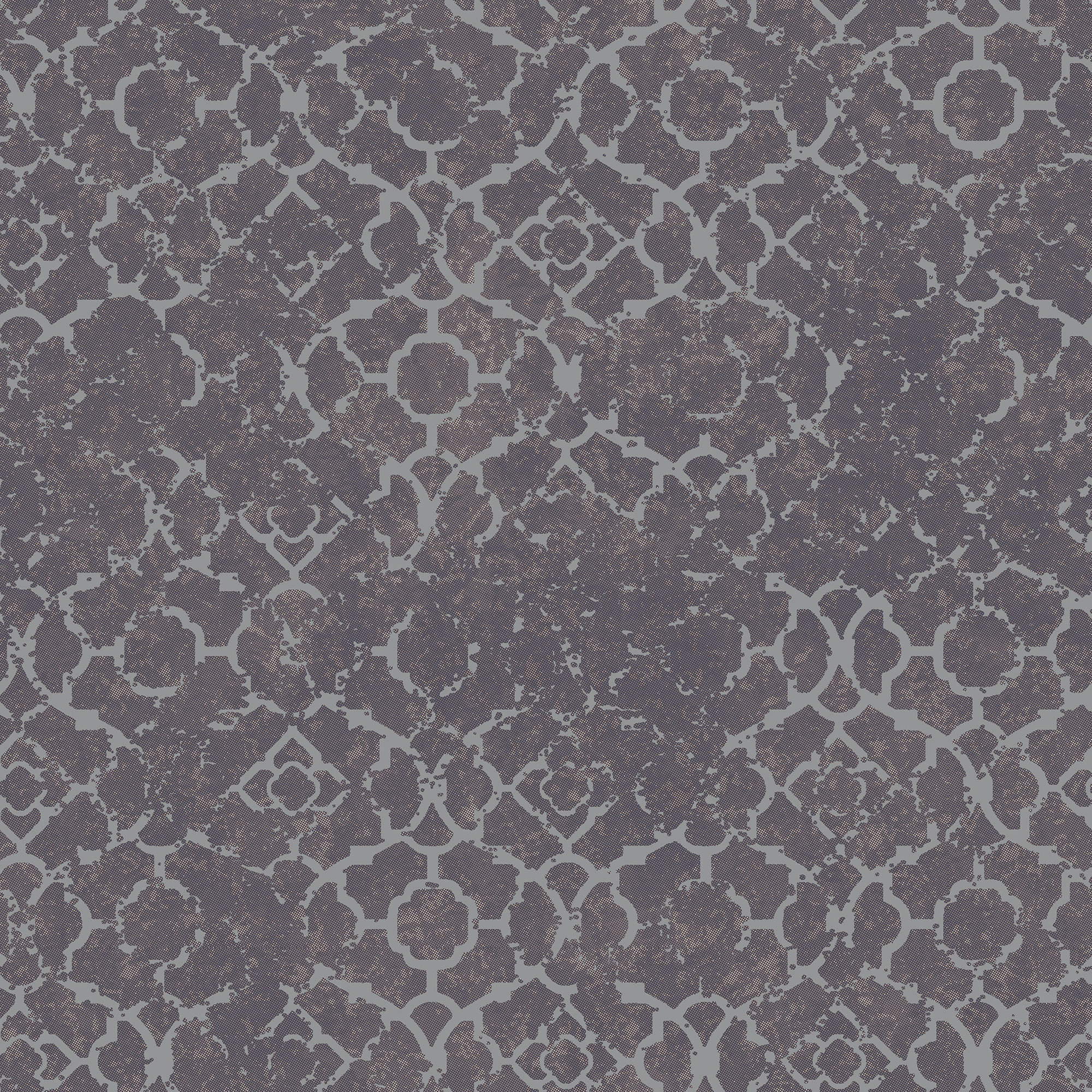 Emporium Metallic Aged Quatrefoil 3d Embossed 33' L X 21" W Wallpaper Roll