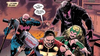 Immortal Thor #10 asks the burning question, can Thor's classic Mjolnir best the power of Chad Hammer's Mjolnir premium?