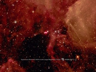 supernova 1987A in the large magellanic cloud space wallpaper