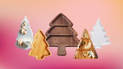 A shopping edit of the viral Christmas tree-shaped charcuterie boards taking over Instagram this holiday seaon.