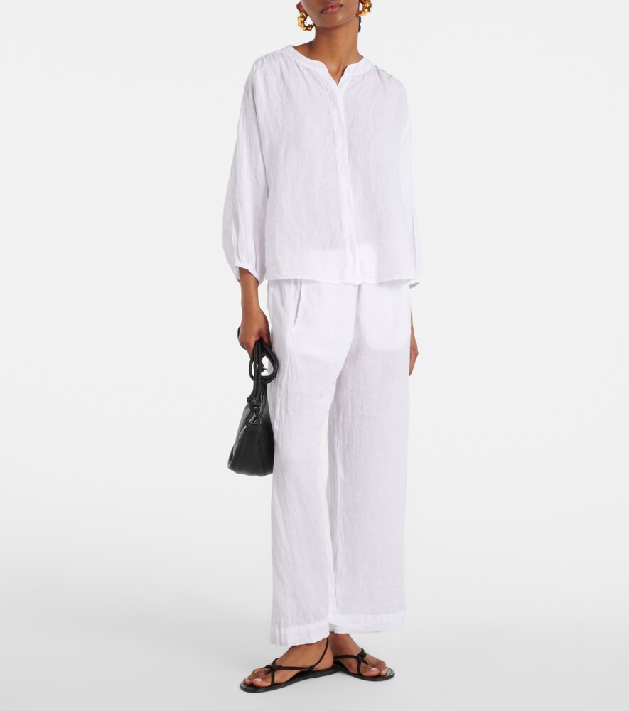Lola Linen Wide-Leg Pants