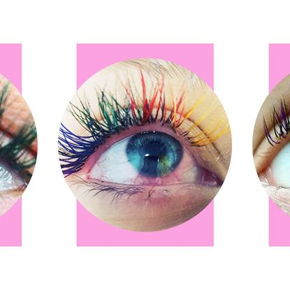 Eyelash, Eye, Eyebrow, Cosmetics, Eyelash extensions, Iris, Organ, Product, Violet, Beauty, 