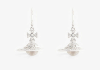 Vivienne Westwood Sorado Bas Relief silver-toned brass and crystal earrings | $190
