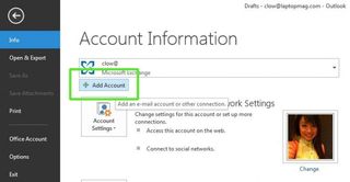 add gmail account in outlook 2013