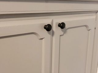 Black kitchen cabinet handles