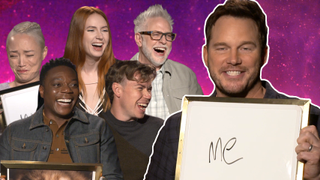 James Gunn and the "Guardians of the Galaxy Vol. 3" cast in an interview with CinemaBlend.