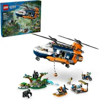 Lego City Jungle Explorer Helicopter Toy at Base Camp