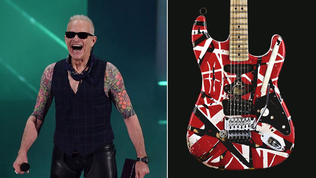 David Lee Roth and Frankenstein guitar