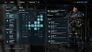 Despite being a streamlined game, Gears Tactics still has some great skill trees.