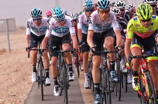 Chris Froome (Team Sky) during stage 3 at the Giro d'Italia