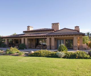 exterior of single story ranch style home