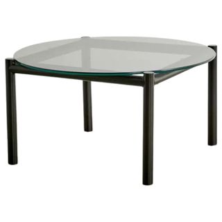 Powder-coated iron and glass Oscar coffee table by Urban Outfitters