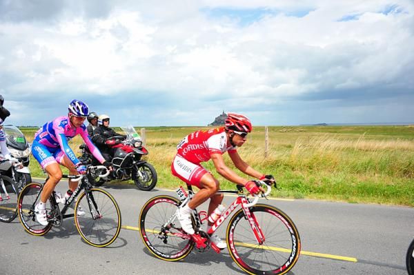 Leonardo Duque (Cofidis) was part of the early five-man break