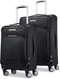 Samsonite Solyte DLX Softside Expandable Luggage with Spinner Wheels, Midnight Black, 2-Piece Set:  was $289.88, now $189.99 at Amazon (save $100)