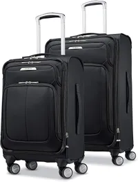 Samsonite Solyte DLX Softside Expandable Luggage with Spinner Wheels, Midnight Black, 2-Piece Set:&nbsp;was $289.88, now $189.99 at Amazon (save $100)
