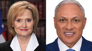 Cindy Hyde-Smith (left) and Mike Espy (right)
