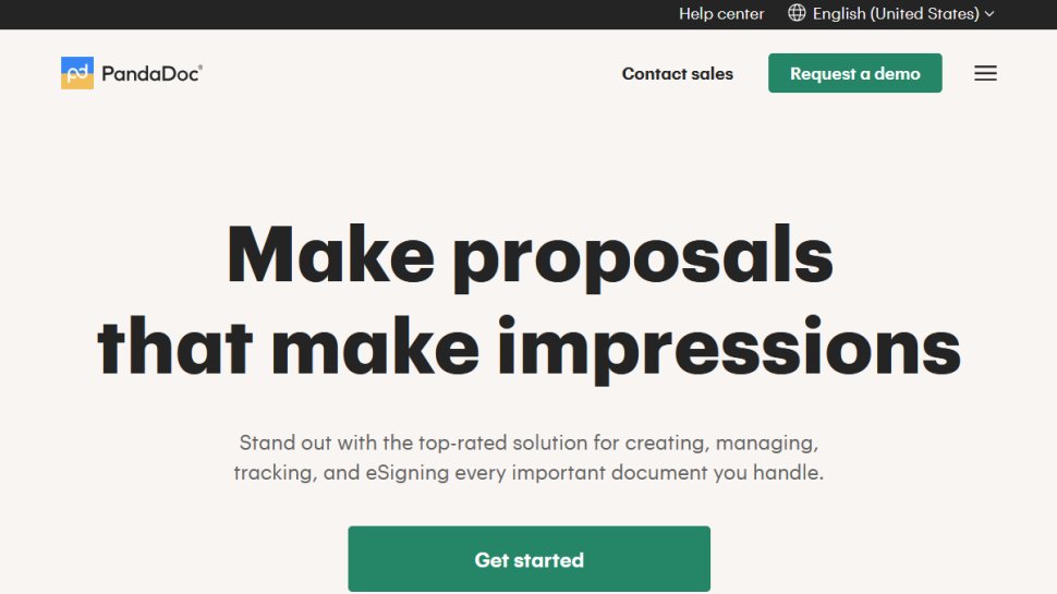 PandaDoc website screenshot (June 2025).
