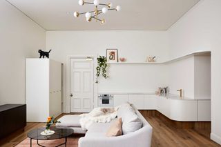 a modern white apartment