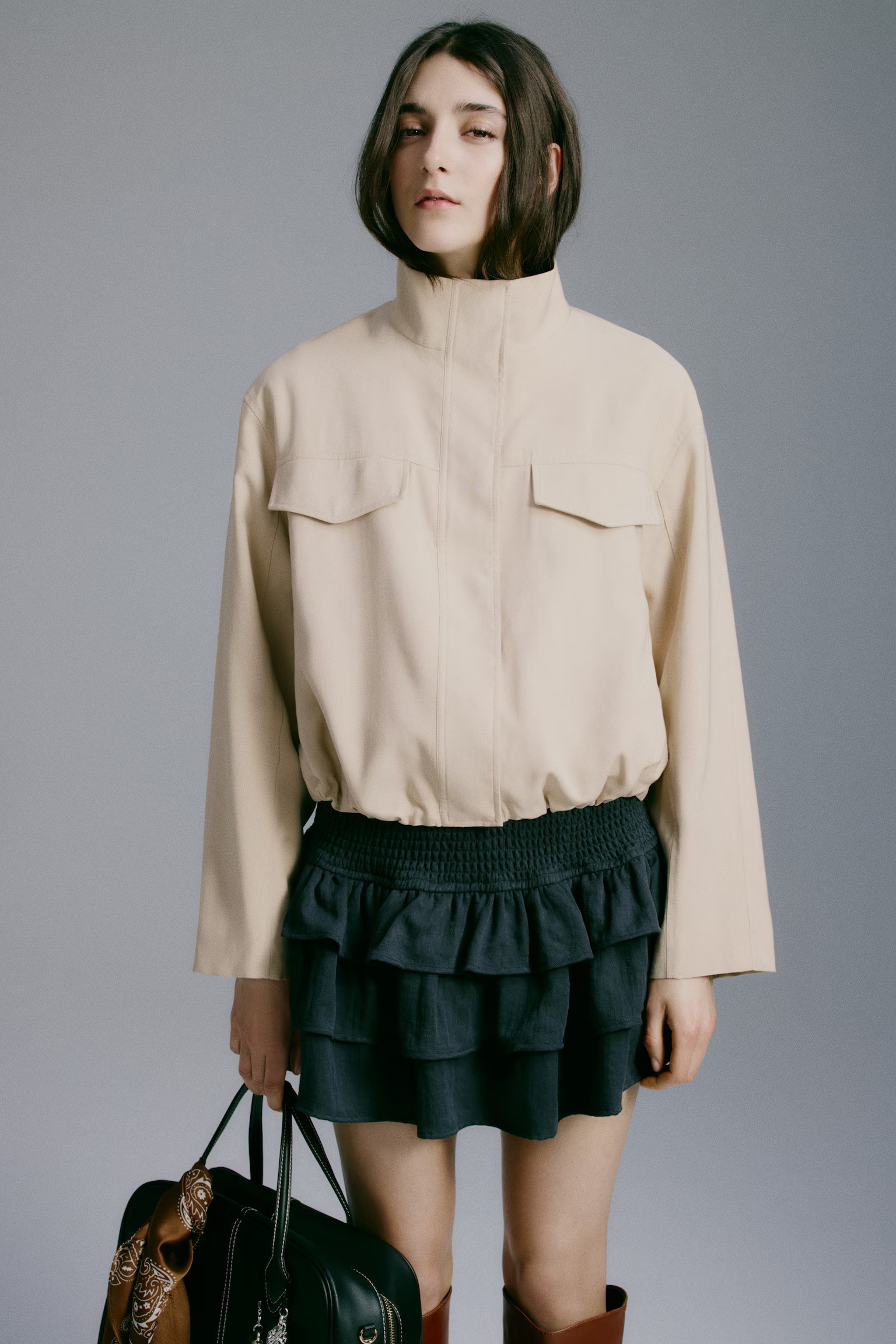 Short Jacket - Brown