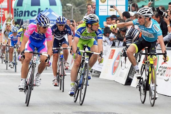 Some words were exchanged after the sprint.