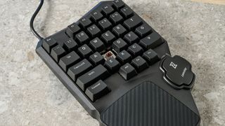 Photograph of the Lemokey X0 gaming keypad