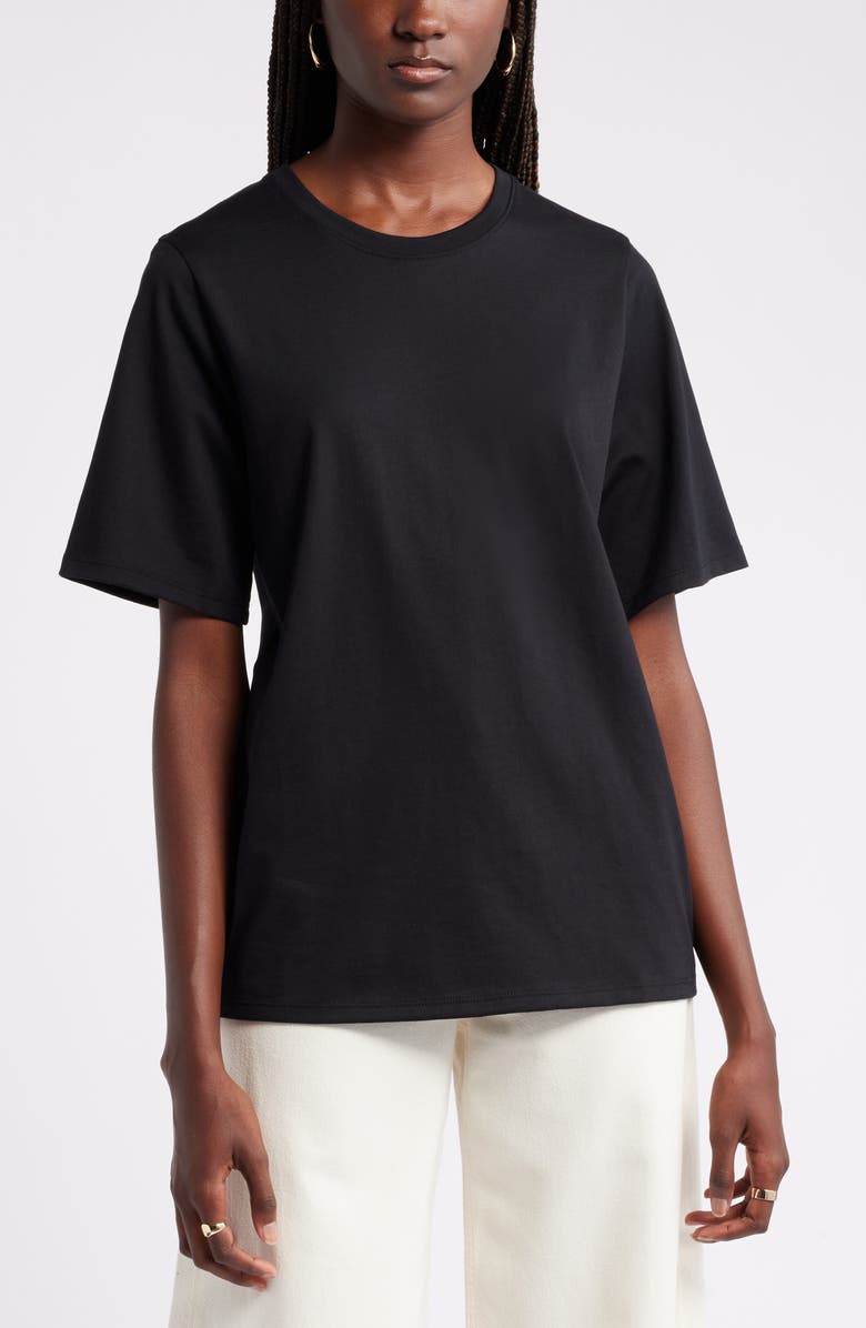 Relaxed Fit Pima Cotton Crewneck T-Shirt