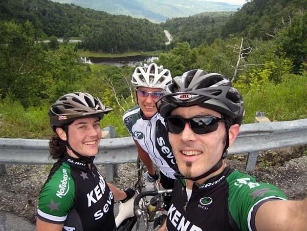Road riding over the Appalachian Gap.