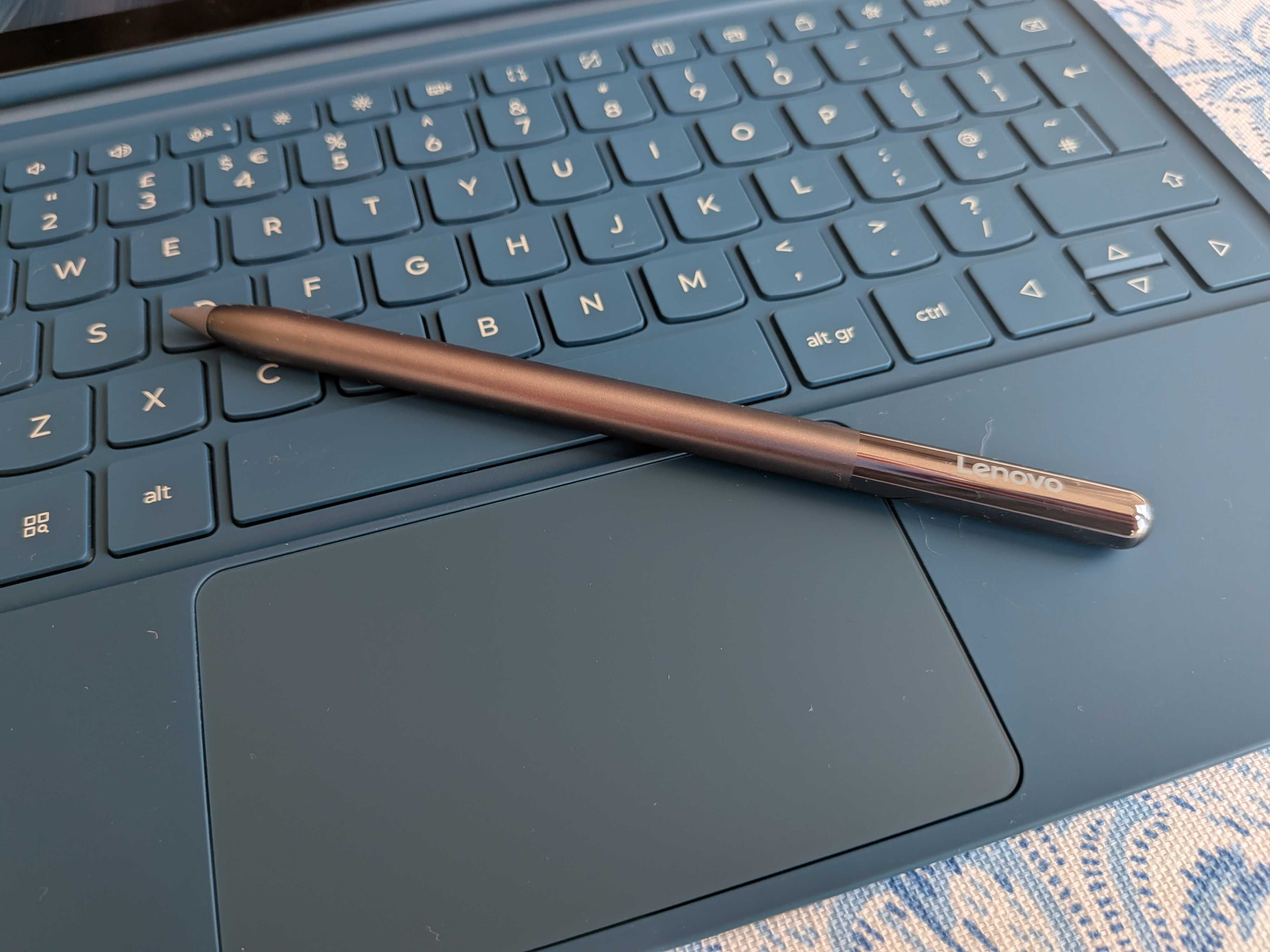A Lenovo Yoga Tab Plus on a table