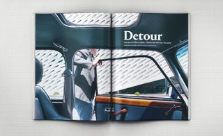 Two page image in book titled 'Detour'