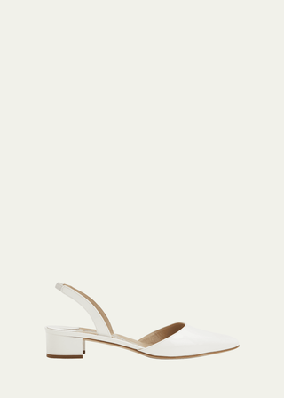 Aspro Patent Slingback Ballerina Pumps