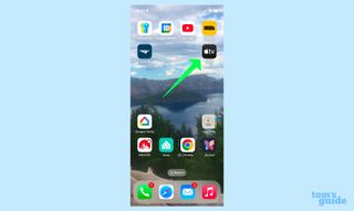 TV App on an iPhone home screen